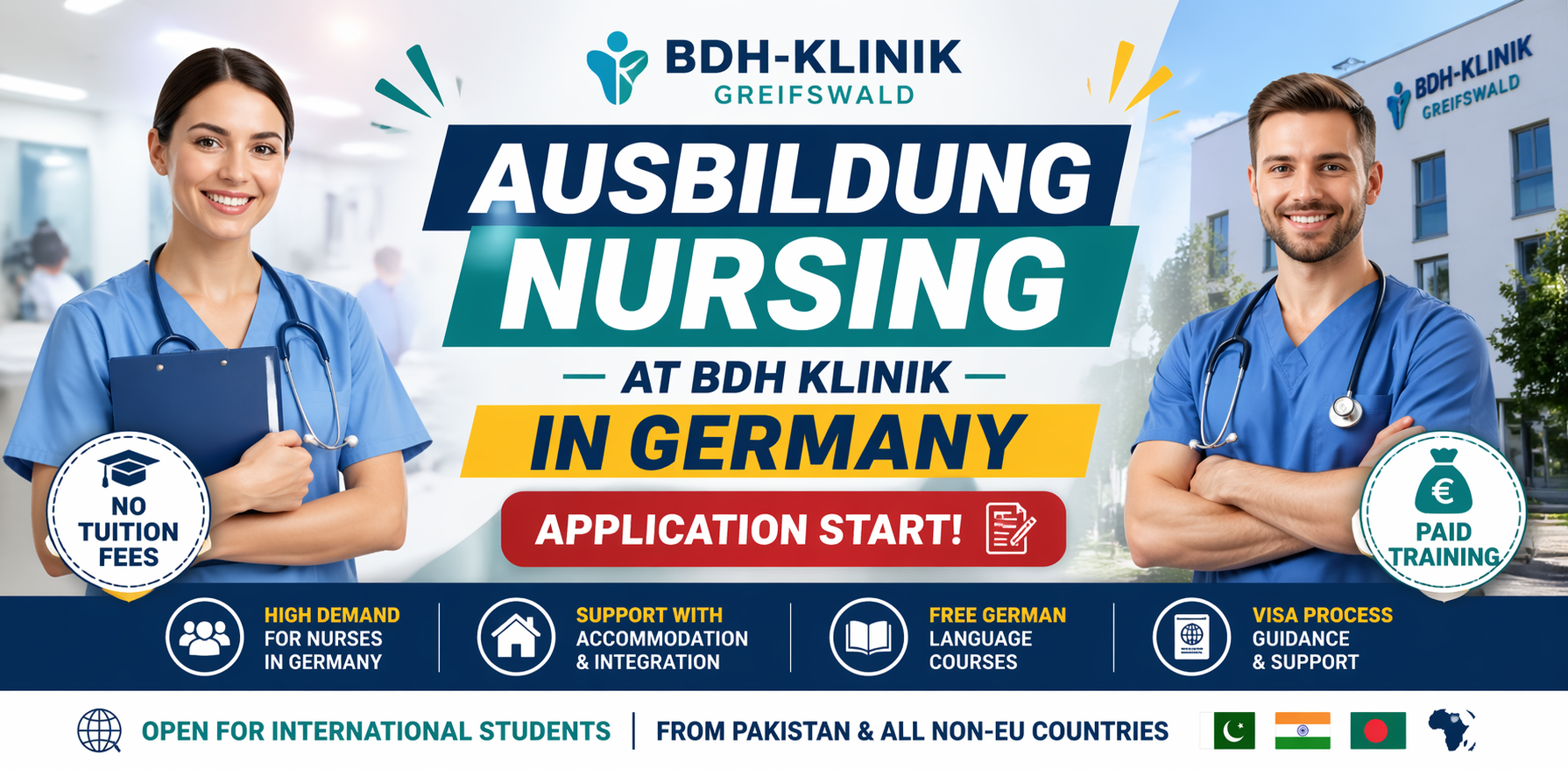 Ausbildung Nursing at BDH Klinik Germany