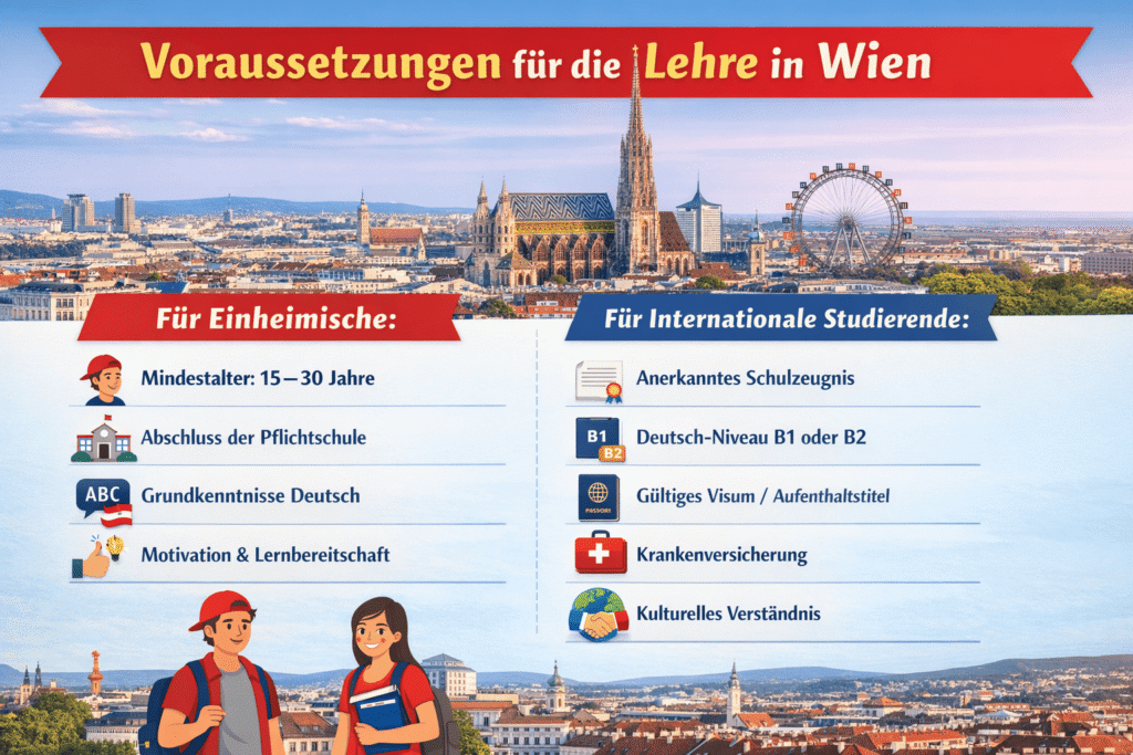 Requirements for Lehre in Wien Austria
