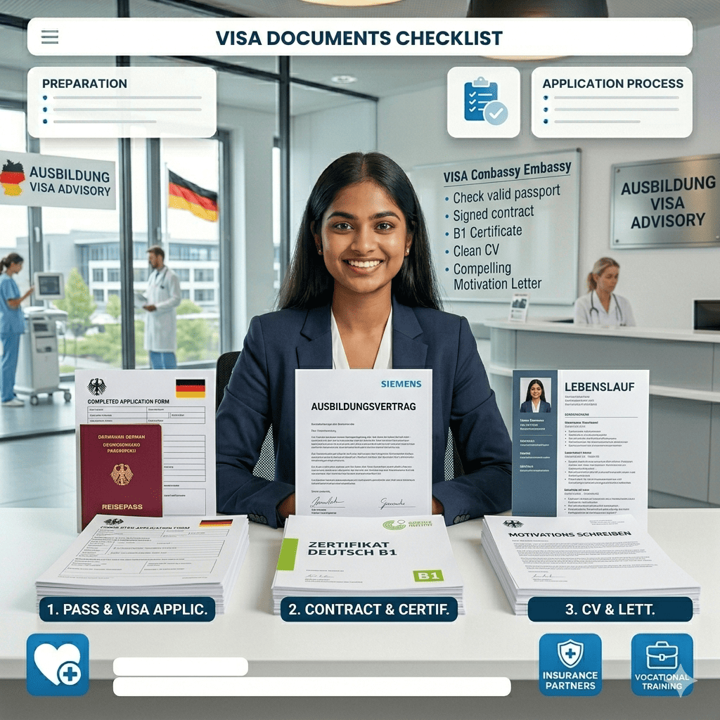 documents of ausbildung visa requirements
