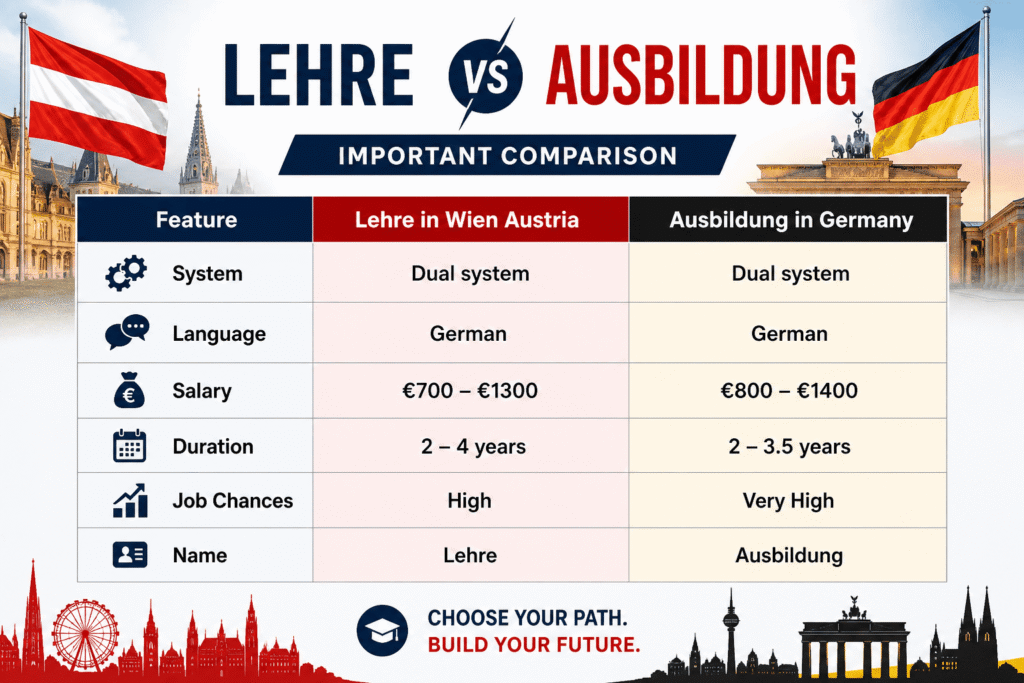 Lehre vs ausbildung
