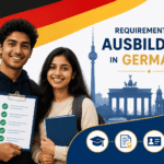 Requirements for Ausbildung in Germany education, age limit, German language B1 B2, blocked account and visa checklist for international students