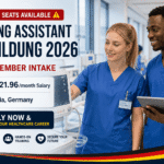Nursing assistant ausbildung at Rummelsberg Hospital in Bavaria. September 2026 intake starts with €1,322 monthly salary.